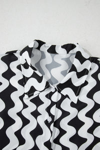 Print Loose Fit Open Front Beach Cover Up - KaleaBoutique.com