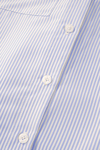 KaleaBoutique Stylish Striped Shirred Cuff Buttoned Loose Fit Shirt - KaleaBoutique.com
