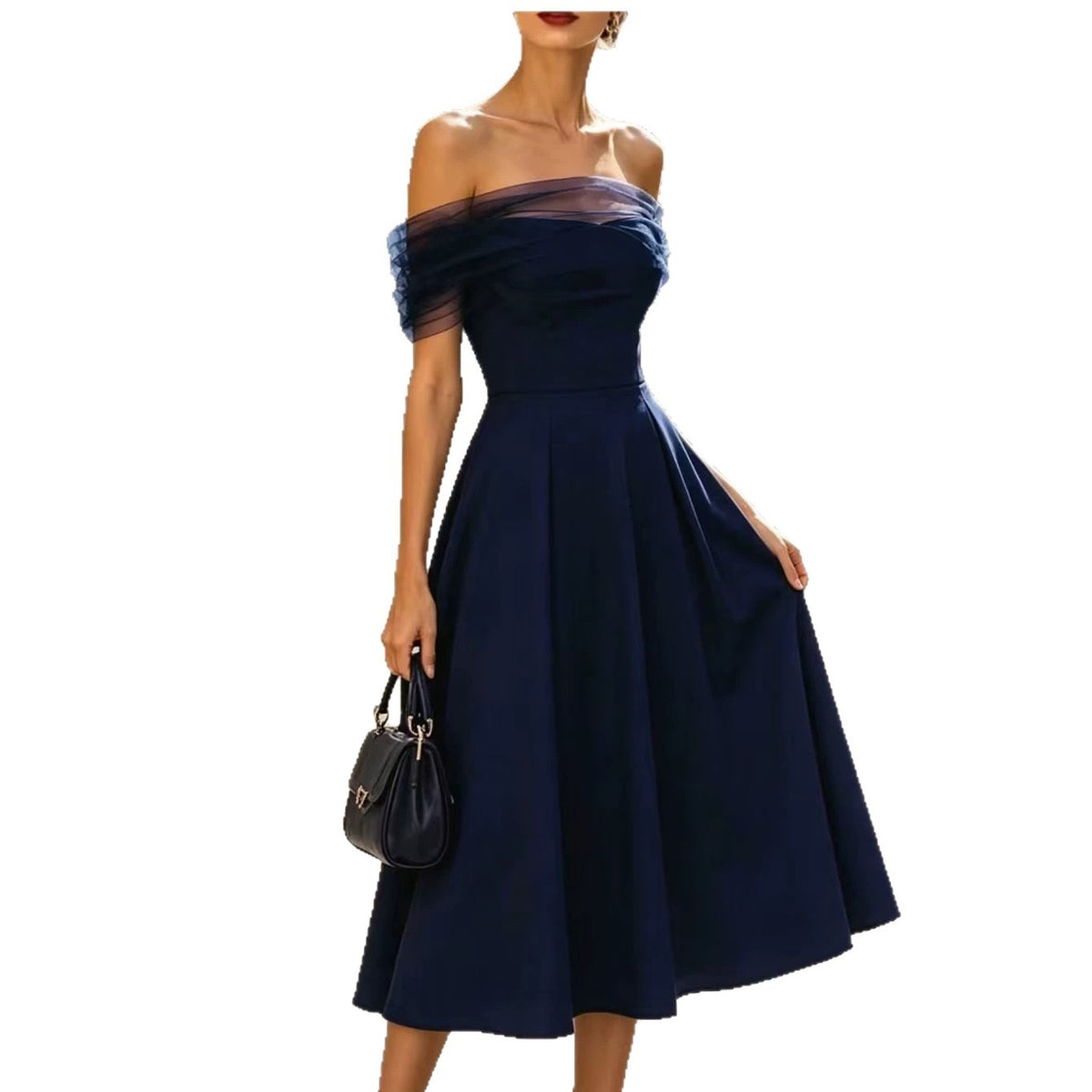 Evening Gown Strapless Off-shoulder High-end Elegance For Banquets - KaleaBoutique.com