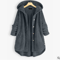 KaleaBoutique Women's Hooded Velvet-Look Sweatshirt Coat - KaleaBoutique.com