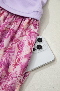 KaleaBoutique Stylish Ribbed V Neck Tank Floral Contrast Patchwork Long Dress - KaleaBoutique.com