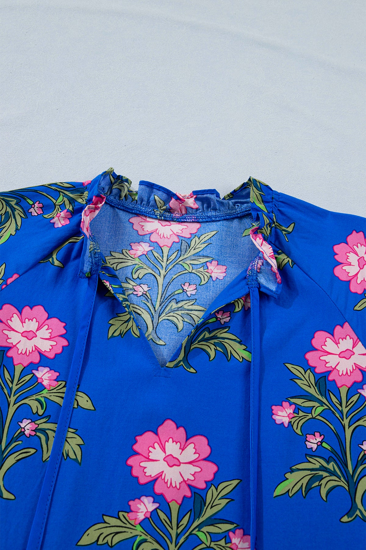 KaleaBoutique Comfortable V Neck Short Sleeve Loose Flower Dress - KaleaBoutique.com