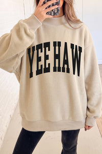 KB Apricot Howdy Yeehaw Reversible Western Sweatshirt - KaleaBoutique.com