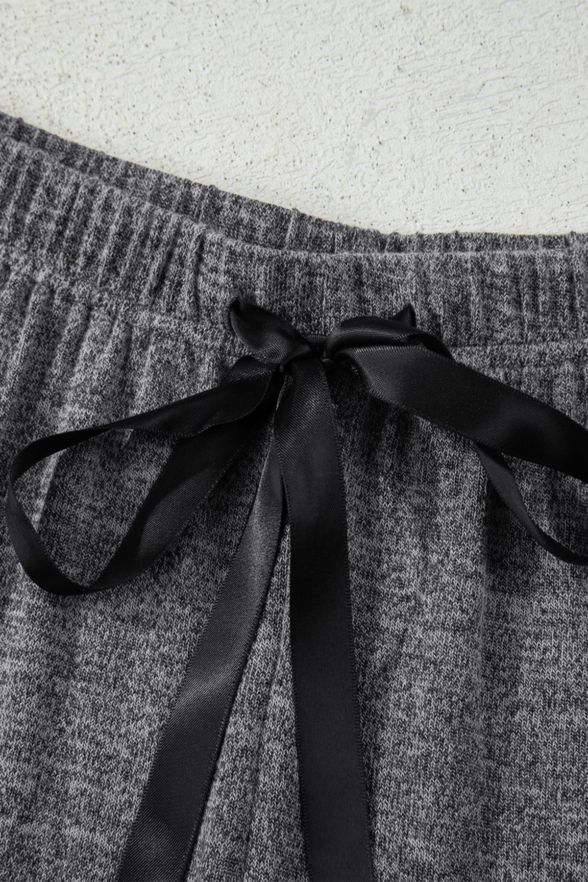 KaleaBoutique Stylish 3 Pcs V Neck T Shirt Ribbon Knot Pants Open Duster 3pcs Lounge Set - KaleaBoutique.com