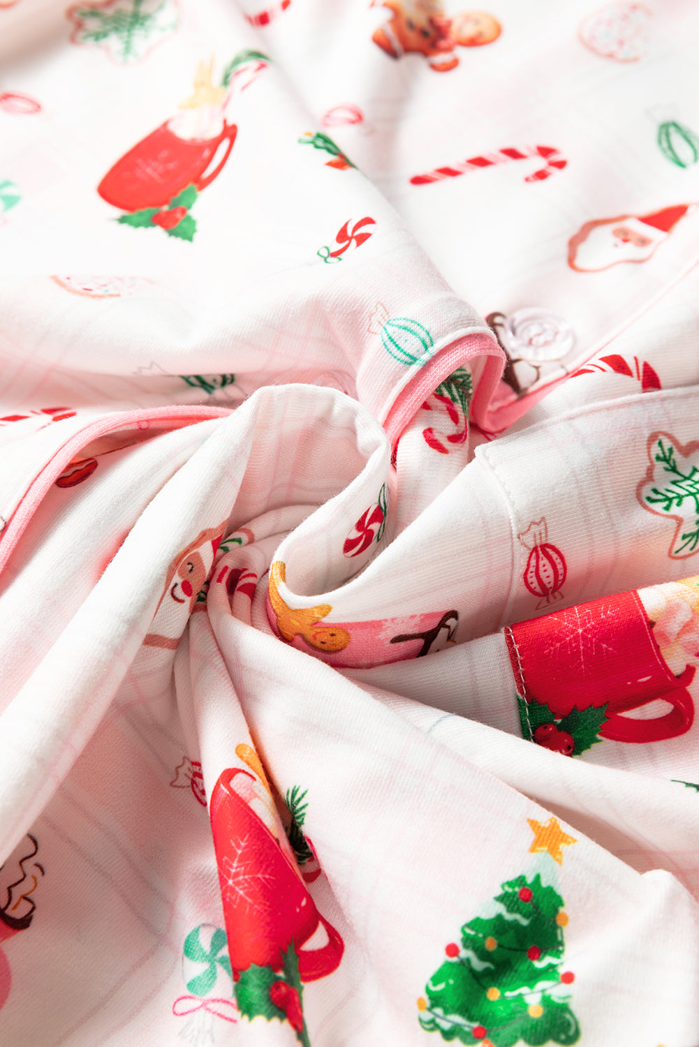 KaleaBoutique Comfortable Christmas Spirits Shirt Style 2pcs Short Pajama Set - KaleaBoutique.com