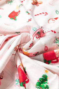 KaleaBoutique Comfortable Christmas Spirits Shirt Style 2pcs Short Pajama Set - KaleaBoutique.com