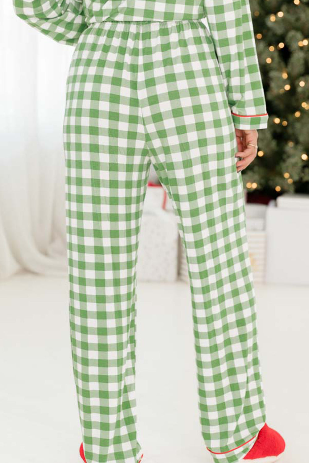 KaleaBoutique Comfortable Christmas Plaid Print Shirt and Pants Pajama Set - KaleaBoutique.com