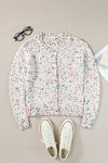 KaleaBoutique Rhinestone Decor Multicolor Confetti Sweater Cardigan - KaleaBoutique.com
