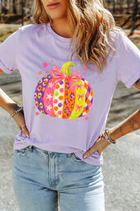 KB Orchid Petal Playful Pumpkin Halloween Tee - KaleaBoutique.com