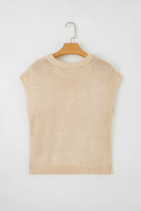 KaleaBoutique Stylish Bowknot Applique Cap Sleeve Sweater - KaleaBoutique.com