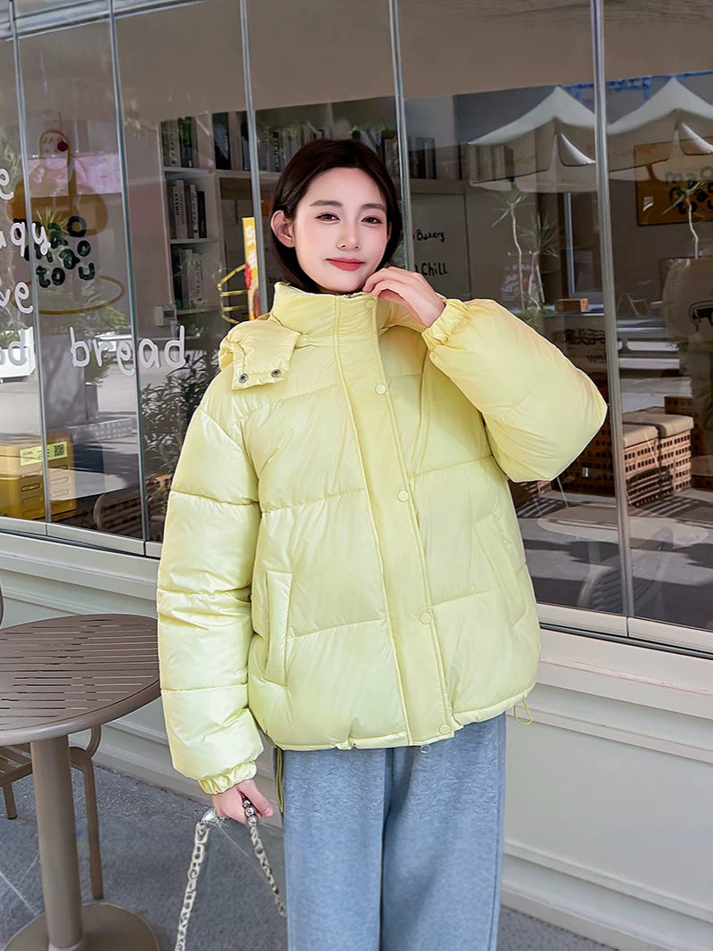 Women’s Relaxed Hooded Zip-Up Puffer Coat - KaleaBoutique.com