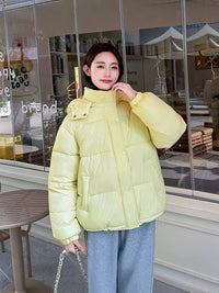 Women’s Relaxed Hooded Zip-Up Puffer Coat - KaleaBoutique.com