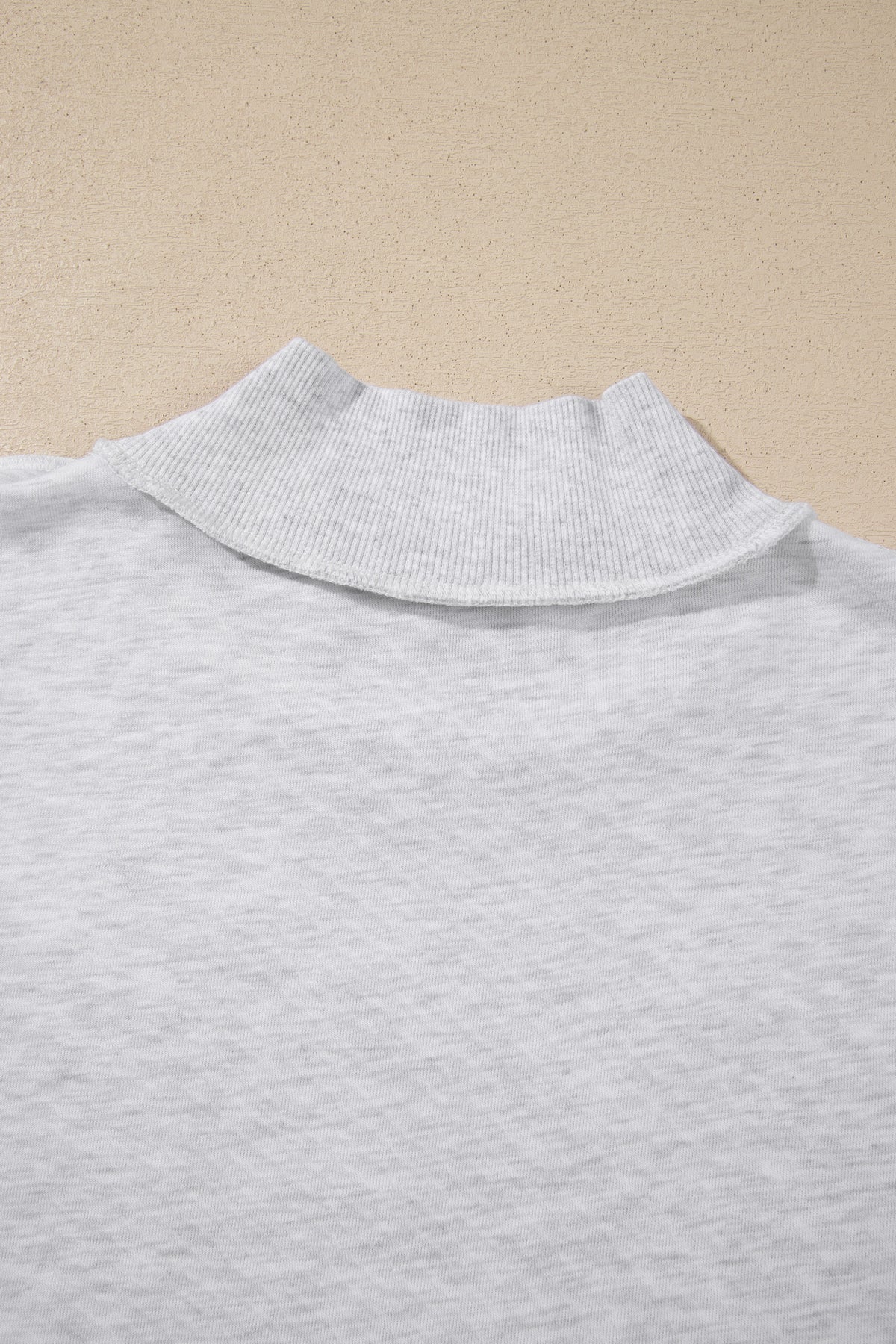 KaleaBoutique Comfortable High Neck Polka Dot Slogan Printed Baggy Sweatshirt - KaleaBoutique.com