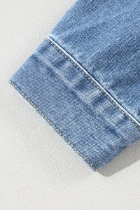 KaleaBoutique Stylish Classic Washed Oversize Pocketed Denim Jacket - KaleaBoutique.com