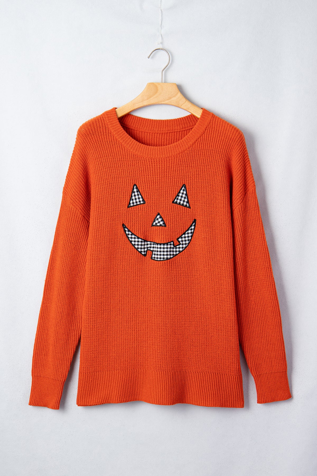 Drop Shoulder Long Sleeve Round Neck Halloween Sweater - KaleaBoutique.com