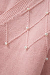KaleaBoutique Stylish Textured Knit Pearl Beaded Button Up Cardigan - KaleaBoutique.com
