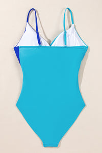 KaleaBoutique Beautiful Crossover Colorblock Cutout One Piece Swimsuit - KaleaBoutique.com