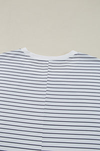 KaleaBoutique Ruffled Short Sleeve Crew Neck T Shirt Shift Mini Dress - KaleaBoutique.com