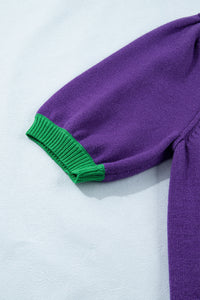 KaleaBoutique Comfortable Mardi Gras Tinsel Graphic Short Sleeve Sweater - KaleaBoutique.com