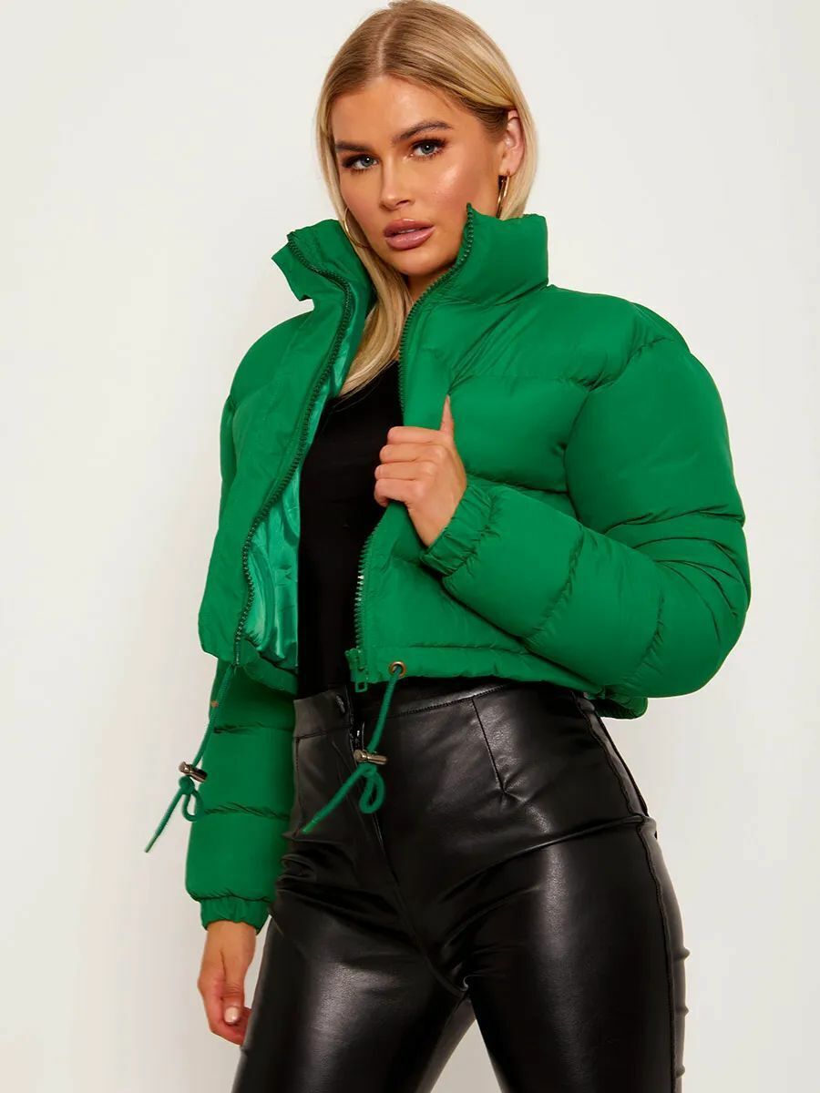Women’s Short Loose-Fit Padded Jacket - KaleaBoutique.com