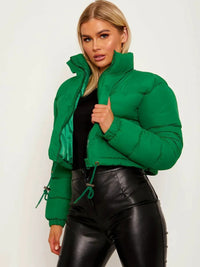 Women’s Short Loose-Fit Padded Jacket - KaleaBoutique.com