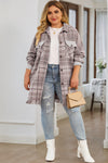 KaleaBoutique Plus Size Macrame Plaid Coat - KaleaBoutique.com