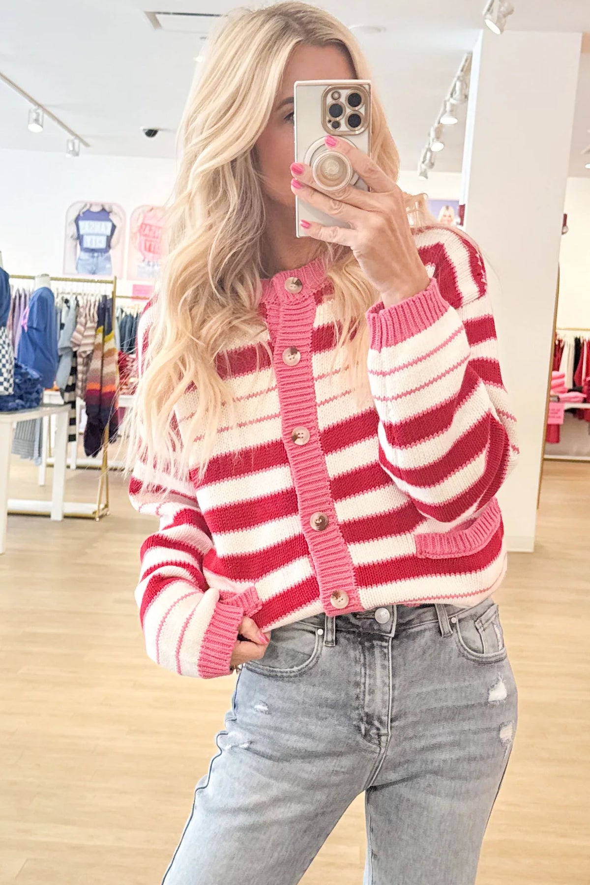 KaleaBoutique Stylish V Neck Long Sleeve Regular Fit Cardigan - KaleaBoutique.com