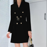 Office Lady Style Slimming Waist Trimming Coat Women's Top - KaleaBoutique.com