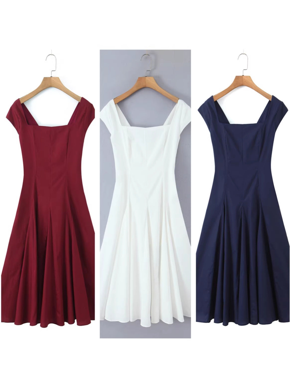Back-strap Waist-cinching Elegant A-line Dress - KaleaBoutique.com