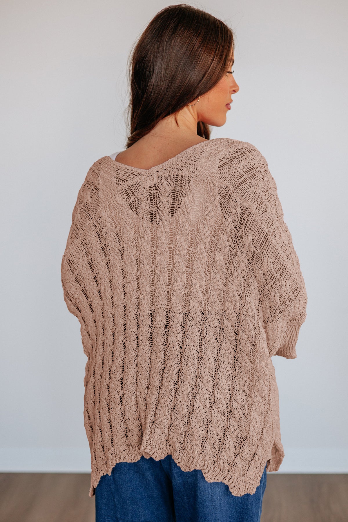 KaleaBoutique Comfortable Drop Shoulder Crochet Knit Open Front Cardigan - KaleaBoutique.com