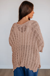 KaleaBoutique Comfortable Drop Shoulder Crochet Knit Open Front Cardigan - KaleaBoutique.com