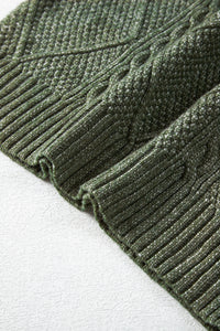 KaleaBoutique Comfortable Cable Knit Drop Shoulder Loose Fit Sweater Dress - KaleaBoutique.com