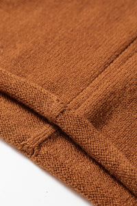 KaleaBoutique Stylish Ribbed Detail Solid Color Mini Sweater Dress - KaleaBoutique.com