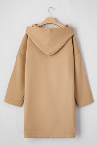 KaleaBoutique Comfortable Solid Color Casual Zip up Hooded Coat - KaleaBoutique.com