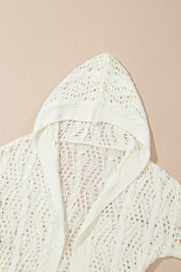KaleaBoutique Stylish Fashion Open Knit Hooded Beach Cover Up - KaleaBoutique.com
