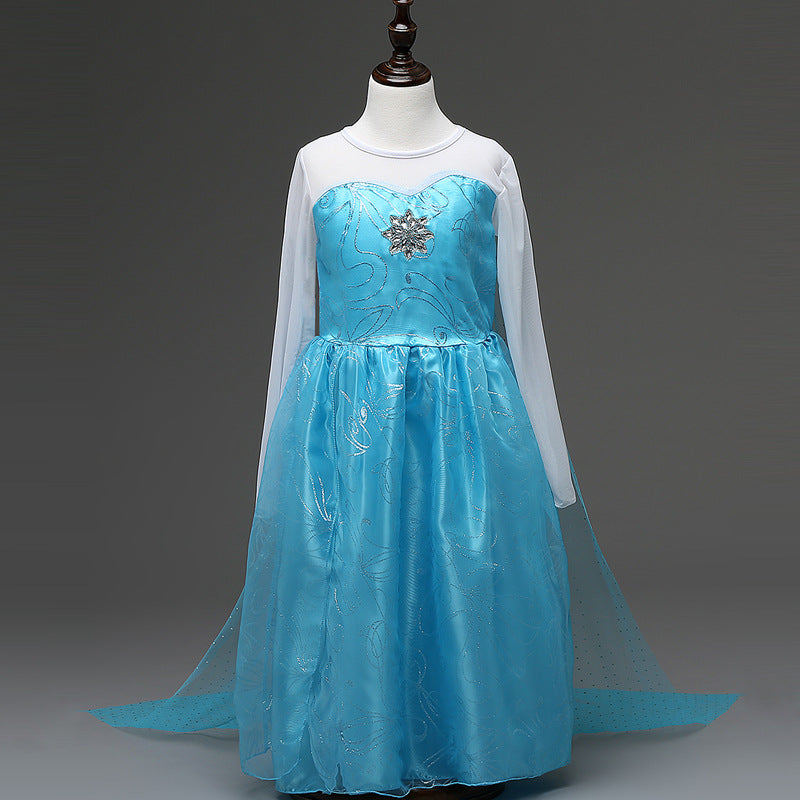 Princess Dress Inserted Beads Bright Silk Performance Dress - KaleaBoutique.com
