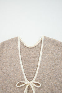 KaleaBoutique Comfortable Tied Front Drop Shoulder Chunky Casual Cardigan - KaleaBoutique.com