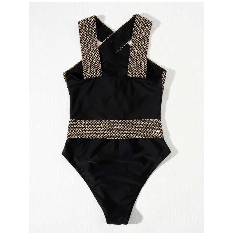 One Piece Swimsuit Solid Color Swimsuit Bikini - KaleaBoutique.com