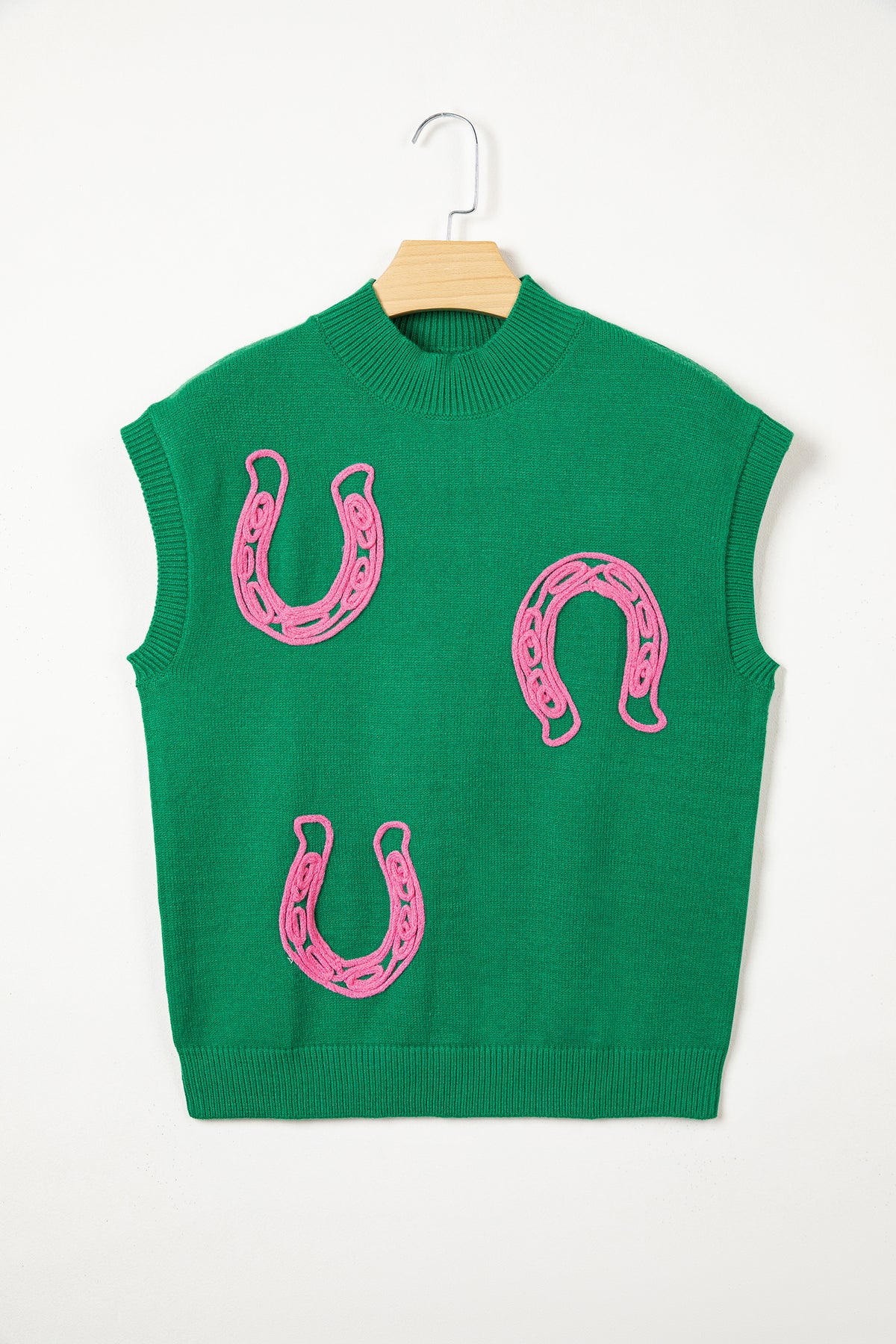 KaleaBoutique Comfortable Corded Horseshoes Ribbed Trim Mock Neck Short Sleeve Sweater - KaleaBoutique.com