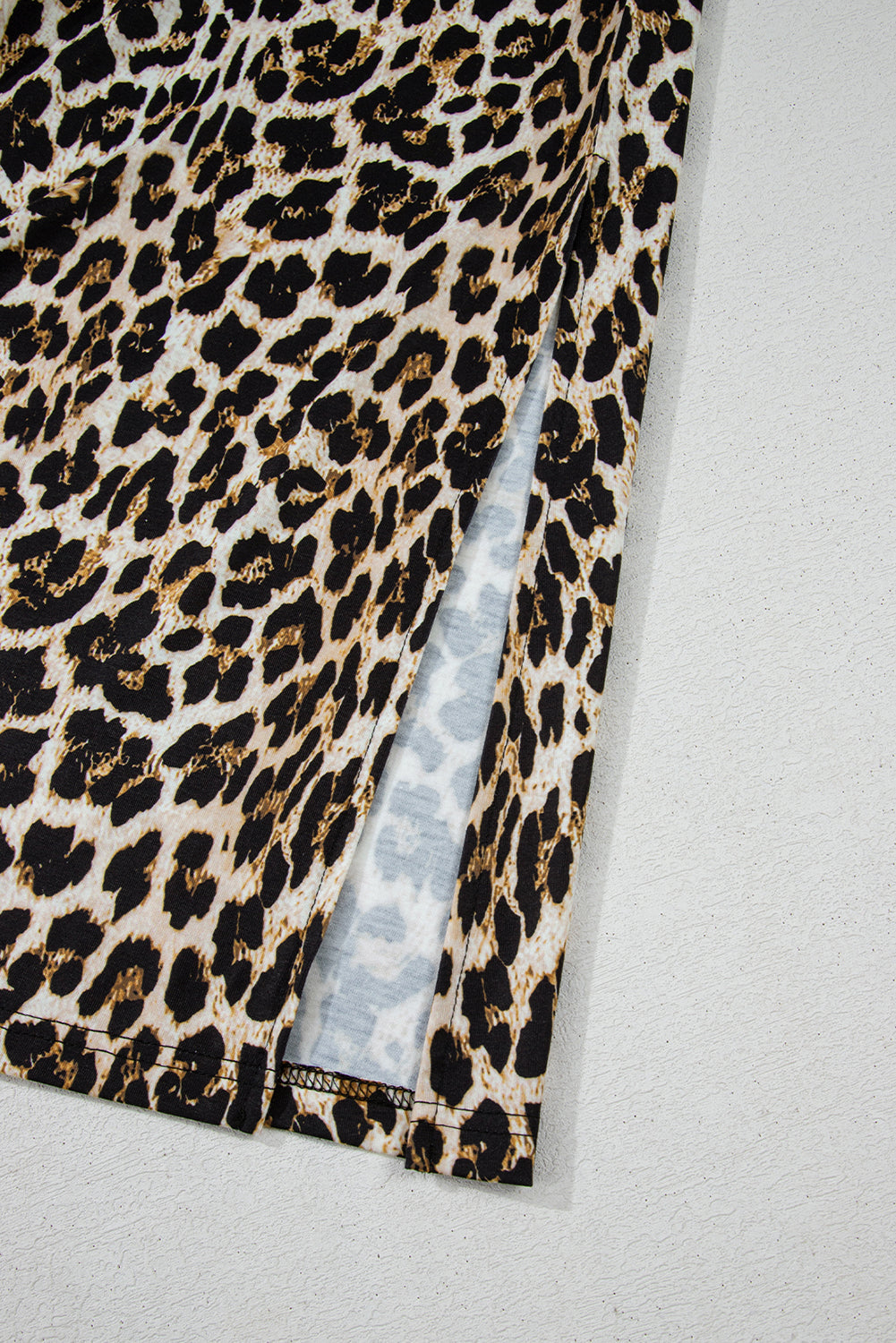 KaleaBoutique Stylish Contrast Striped Trim Leopard Sleeveless Maxi Dress - KaleaBoutique.com