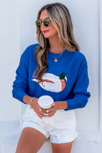 Drop Shoulder Long Sleeve Sweater - KaleaBoutique.com