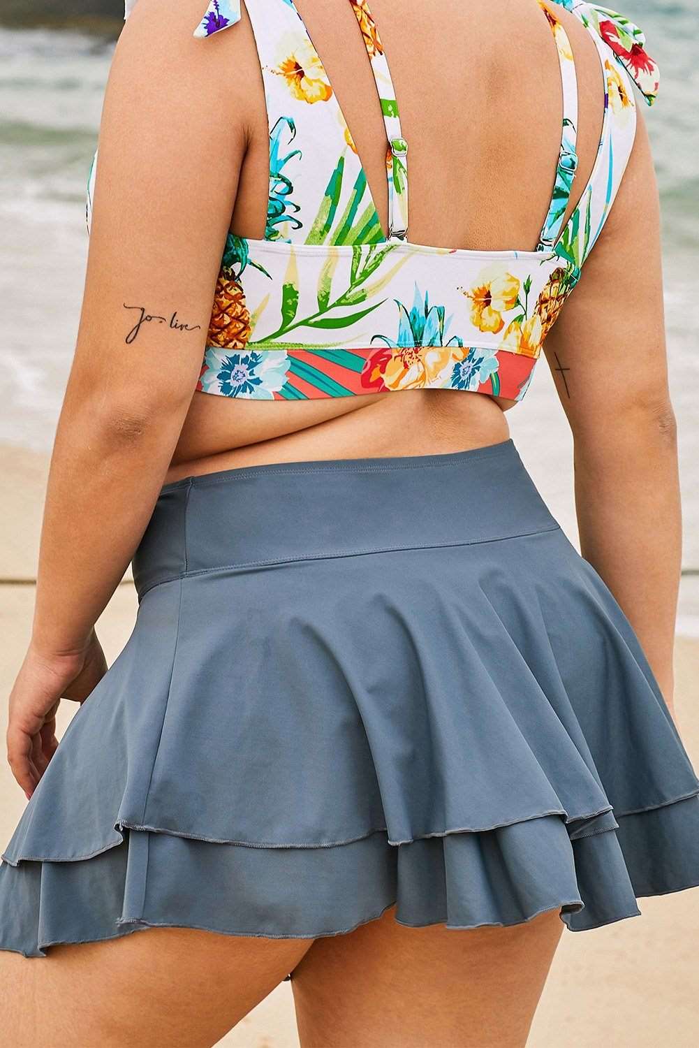 Beautiful KaleaBoutique Double-Layered Ruffles Beach Skirt - KaleaBoutique.com