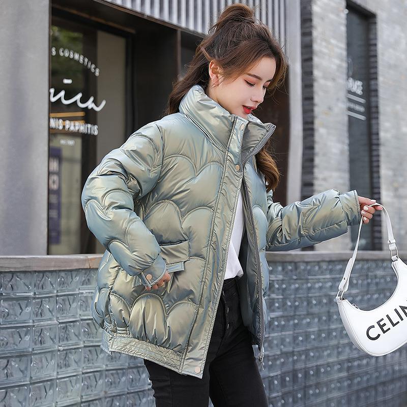 Women’s Loose-Fit Stand-Collar Quilted Jacket - KaleaBoutique.com