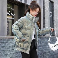 Women’s Loose-Fit Stand-Collar Quilted Jacket - KaleaBoutique.com