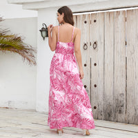 Flowers Long Dress Summer Swing Holiday Beach Dress - KaleaBoutique.com