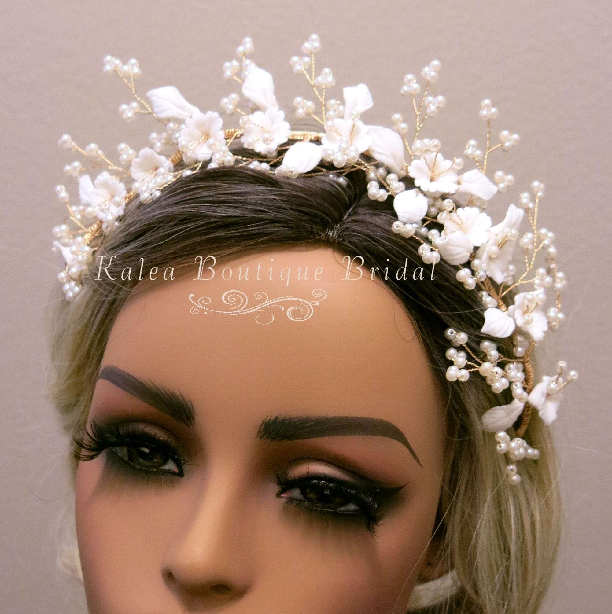 big bridal headpiece