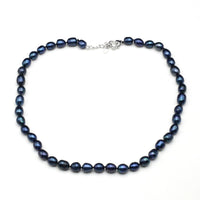 Black Genuine Freshwater Pearl 4 PC Necklace Set, Natural Pearl Jewelry Set, Bridesmaid Black Cultured Pearl Necklace, Bracelet Jewelry Set - KaleaBoutique.com