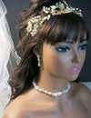Bridal 14K Gold Plated CZ Diamond Earrings, Diamond Crystal Dangle Teardrop Studs, Bridesmaid Fashion Diamond Gem Stud Sparkling Earrings - KaleaBoutique.com