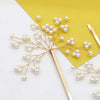 Bridal 2 PC Pearl Bobby Pin Hairpin Set, Wedding Floral Wire Pearl Bobby Hairpins, Bridesmaid Pearl Wire Hairpiece, Gold or Silver (Set of 2 PC) - KaleaBoutique.com