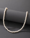 Bridal Minimalist Pearl Choker Necklace, Bridesmaid Pearl Bead Necklace, Elegant Wedding Pearl Necklace, Simple Pearl Jewelry - KaleaBoutique.com